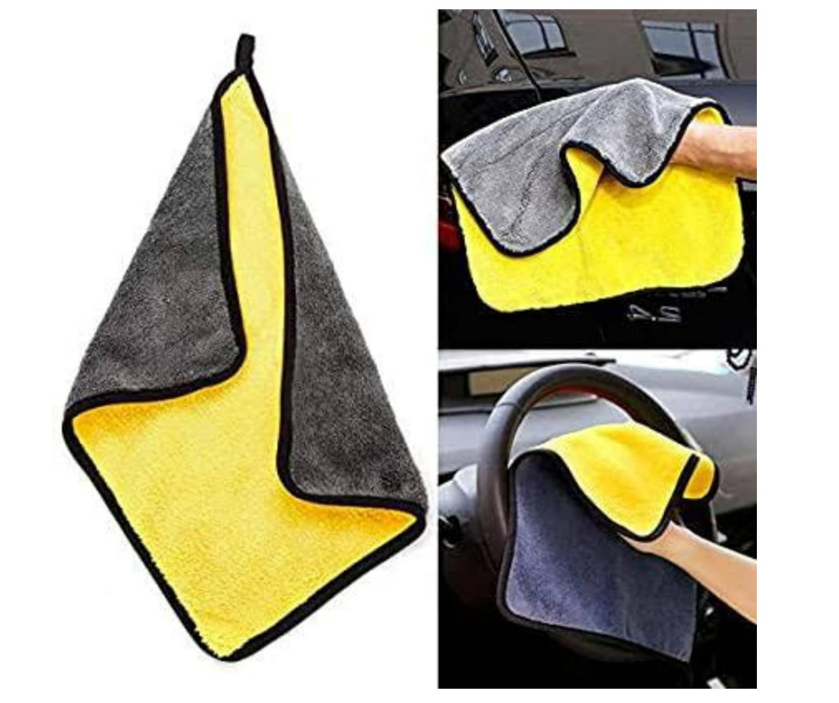 500 GSM Microfiber Cleaning Cloths for Face Towel Soft Napkin Small for Men Workout Sports Gym Home, Kitchen, Bathroom Cleaning Accessories Items (Multicolor)