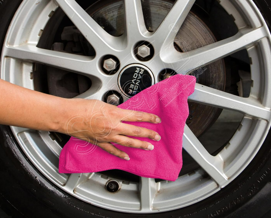 350 GSM Microfiber Cloths, Ultra-Soft Absorbent Lint & Streak-Free Cloth for Bike Car Dashboard Automobile Cleaning Polishing Washing (Multicolor) (40 x 40cm)